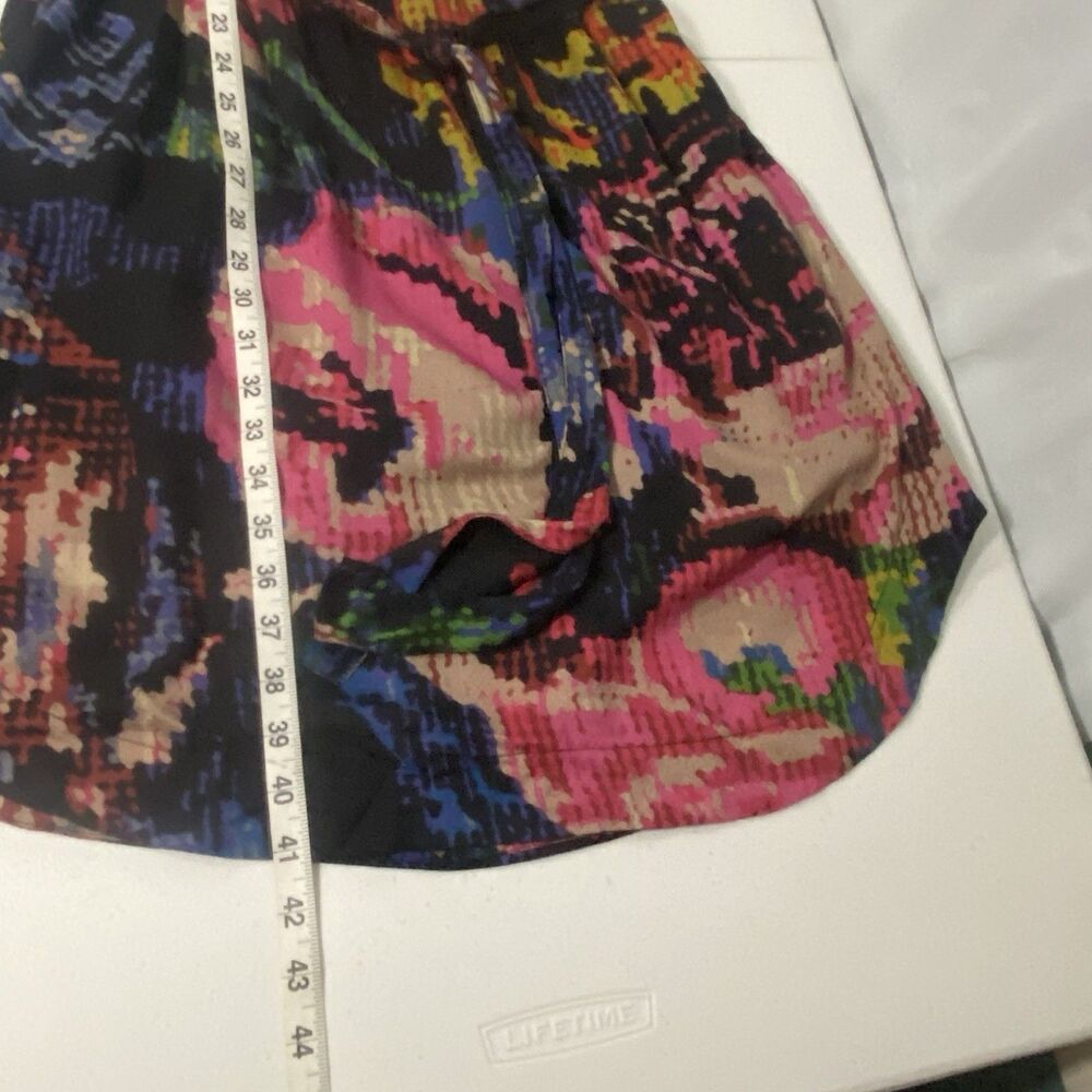 Anthropologie Astrid Needlepoint Mini Dress Navy Black Floral Cottagecore Size M - Picture 14 of 16